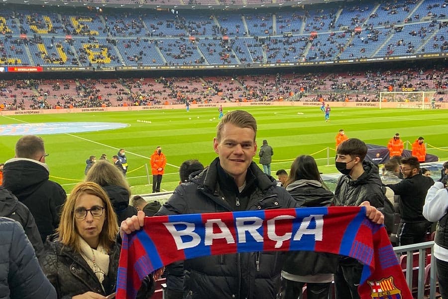 Sfeer rondom FC Barcelona op een wedstrijddag